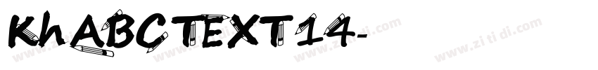 Kh ABC TEXT 14字体转换